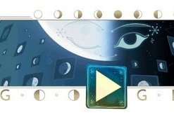 Google Doodle celebrates November half moon