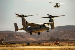 Hybrid Osprey V-22 aircraft in presidential fleet grounded after engine fire mid-flight