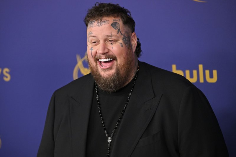 Jelly Roll arrives for the Primetime Emmy Awards on September 15. His new song "Run It" is featured in "Sonic the Hedgehog 3." File Photo by Chris Chew./UPI