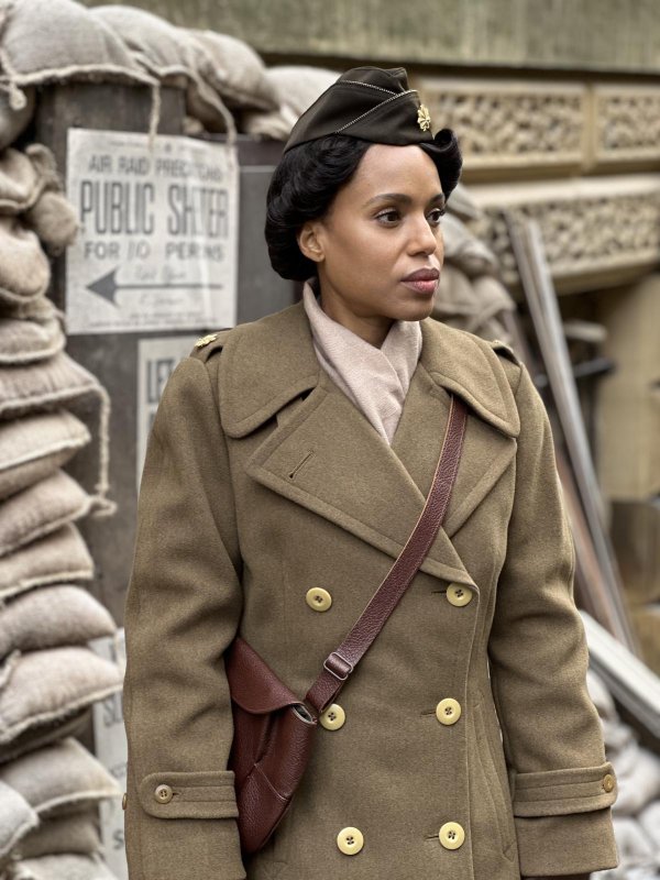 In "The Six Triple Eight," Kerry Washington portrays Major Charity Adams. Photo courtesy of Bob Mahoney/Perry Well Films 2/ Netflix