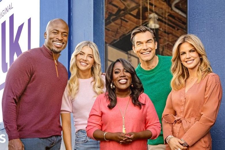 "The Talk" will air its finale on Dec. 20. Left to right, Akbar Gbajabiamila, Amanda Kloots, Sheryl Underwood, Jerry O'Connell and Natalie Morales. Photo courtesy of CBS