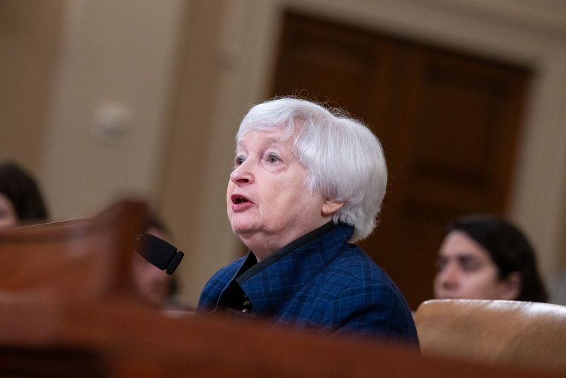 The Treasury under Secretary Janet Yellen issued sanctions Tuesday targeting illegal fishing in U.S. waters. File Photo by Annabelle Gordon/UPI