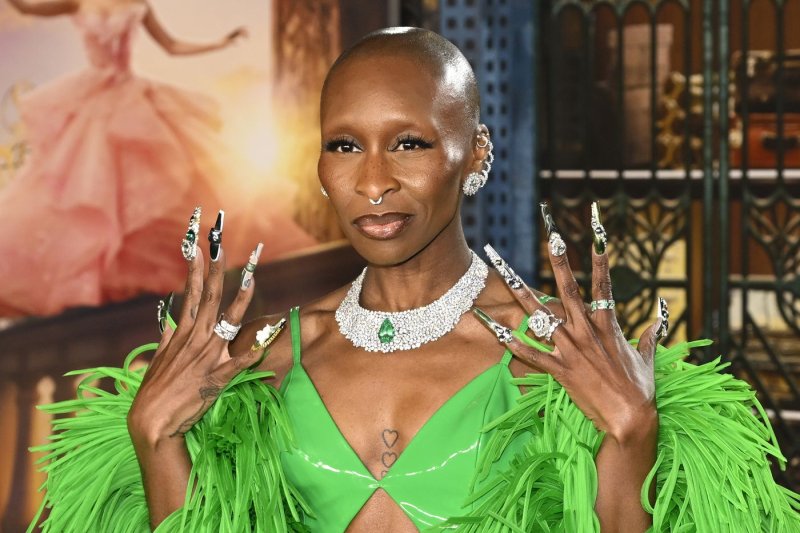 Cast member Cynthia Erivo attends the premiere of the "Wicked" at the Dorothy Chandler Pavilion in Los Angeles on November 9. Photo by John McCoy/UPI